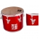 REPIQUE DE MAO SAMBA MUSIC MADEIRA 30X12 PVC VERMELHO
