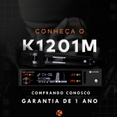 MICROFONE KADOSH S/FIO DUPLO MODELO NOVO ATUALZADO K1201M
