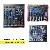 CABO USB USB PARA REPRODUÇÃO E GRAVAÇÃO MESA ANALÓGICA SOUNDVOICE WALDMAN DBR K-AUDIO LYCO