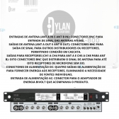 DISTRIBUIDOR DE ANTENAS DYLAN 8 ENTRADA BNC C/ MALETA DA-800