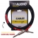 CABO RF AUDIO INSTRUMENTO P10/P10 VIOLAO GUITARRA BAIXO 7MT - Vermelho