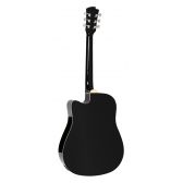 VIOLÃO ELÉTRICO MICHAEL FOLK VMF361 BK ? CORDAS DE AÇO ? BLACK