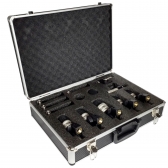 KIT MICROFONE BATERIA 7 PEÇAS + MALETA VOKAL VDM7 PRO