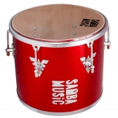 REPIQUE DE MAO SAMBA MUSIC MADEIRA 30X12 PVC VERMELHO