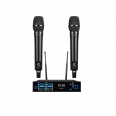 MICROFONE DYLAN SEM FIO UHF COM 200 CANAIS ACOMPANHA 2 BASTOES QS-5