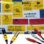 Kit com 50 uni Personalizadas do Termo retrátil XLR 20mm + 50 Transparente 22