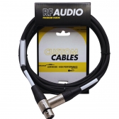 CABO RF AUDIO CANON BALANCEADO DE MICROFONE XLR M XLR F 5MT - BRANCO