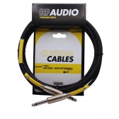 CABO RF AUDIO INSTRUMENTO P10/P10 VIOLAO GUITARRA BAIXO 7MT - Amarelo
