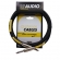 CABO RF AUDIO INSTRUMENTO P10/P10 VIOLAO GUITARRA BAIXO 7MT - Amarelo