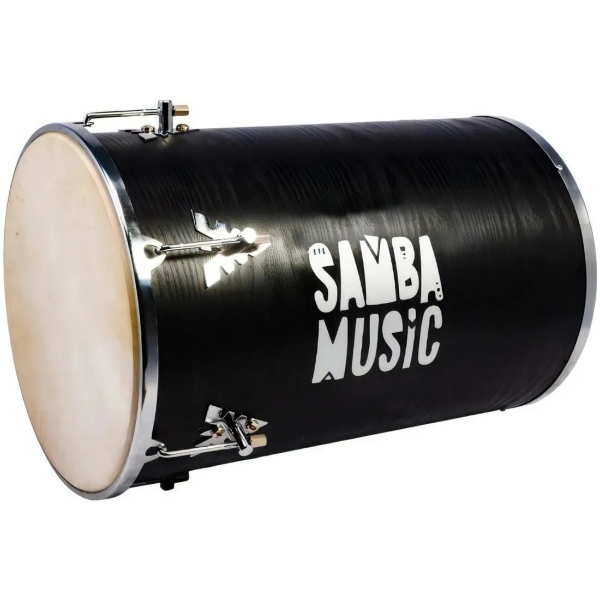 REBOLO PROFISSIONAL SAMBA MUSIC MADEIRA 50X12 PVC PRETO WOOD