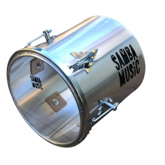 REPIQUE DE MAO SAMBA MUSIC ALUM. LISO 30X10 ARO CROMADO