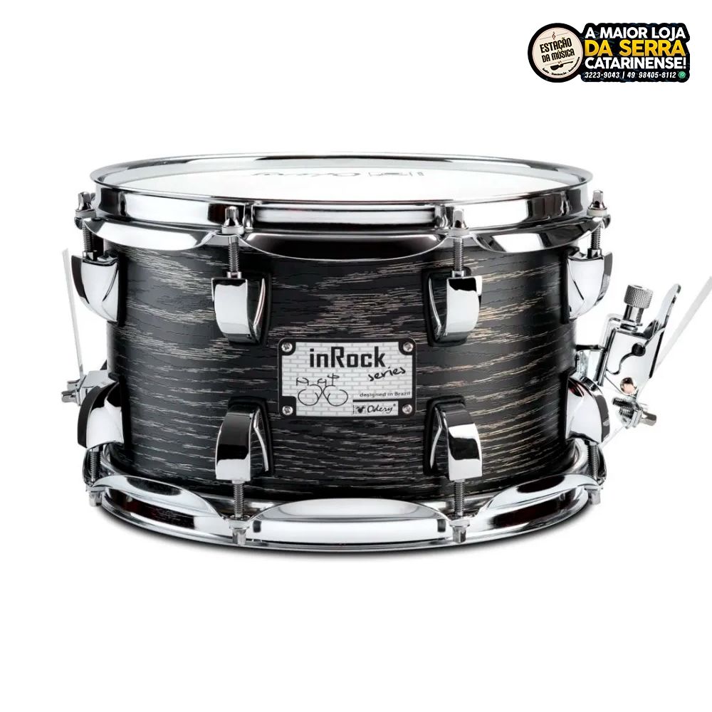 Caixa De Bateria Odery In Rock 10 X 06 Sir1006bla Black Ash