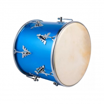 REPIQUE DE MAO SAMBA MUSIC MADEIRA 30X12 PVC AZUL CELESTE S