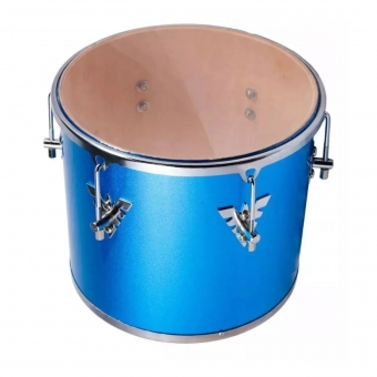 REPIQUE DE MAO SAMBA MUSIC MADEIRA 30X12 PVC AZUL CELESTE S