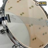Caixa De Bateria Nagano Big Beat Gs 14X8 cm - Grey Sparkle + Pele 14 Remo Powerstroke 77 Colortone