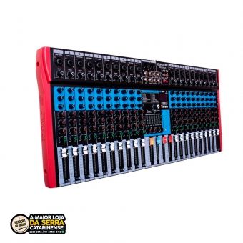 Mesa De Som Soundvoice 20 canais Ms202 EUX Usb-Efeito-Eq Grafico 2 Auxiliares Ms202 Eux