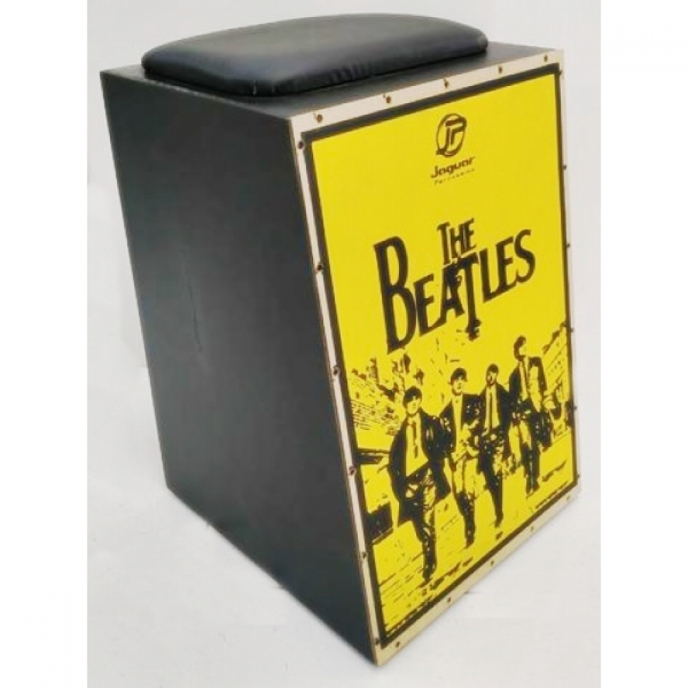 Cajon Acustico com Assento Estofado Jaguar K2cor016 Cajon The Beatles