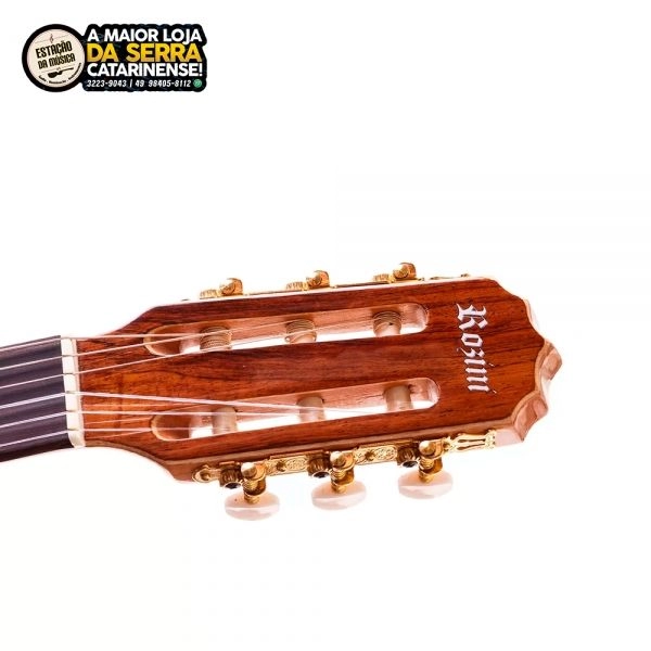 Violão Rozini Nylon Tampo Sólido RX210ACNLP Natural Brilho