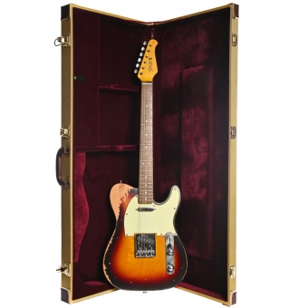 GUITARRA SEIZI TELECASTER RELIC SAITAMA COM CASE - SUNBURST