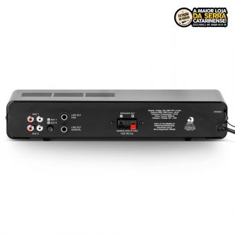 Amplificador De Potência Frahm Slim2000 APP G2 Bluetooth USB SD FM