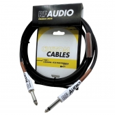 CABO RF AUDIO INSTRUMENTO P10/P10 VIOLAO GUITARRA BAIXO 3MT MARROM
