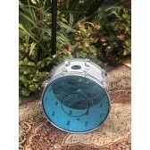 Caixa De Bateria Nagano Big Beat Gs 14X8 cm - Grey Sparkle + Pele 14 Remo Powerstroke 77 Colortone