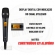 MICROFONE DYLAN SEM FIO DUPLO UHF COM 200 CANAIS  DYLAN D-8000S