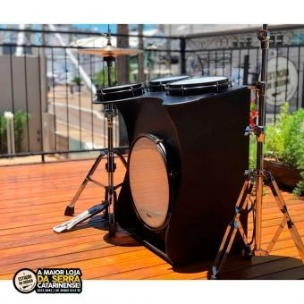 Tajon Bateria Jaguar Extreme Drum Box Bumbo 16 caixa 8 tom 8 tom 10 Preto