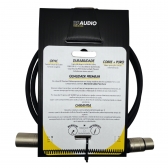 CABO RF AUDIO CANON BALANCEADO DE MICROFONE XLR M XLR F 3MT - AMARELO