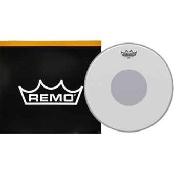 Pele Remo Controlled Sound Coated - Batter black dot bottom 12´´