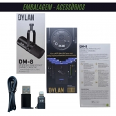 MICROFONE DYLAN DM-8 PODCAST CANTO XLR+USBC APP IOS+ANDROID